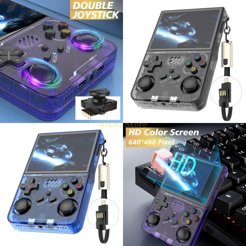 Gaming Console Online - R36XX Handheld-Spielekonsole, 3,5-Zoll-Reise-Gaming-Einheit für Retro-Titel, kabellose