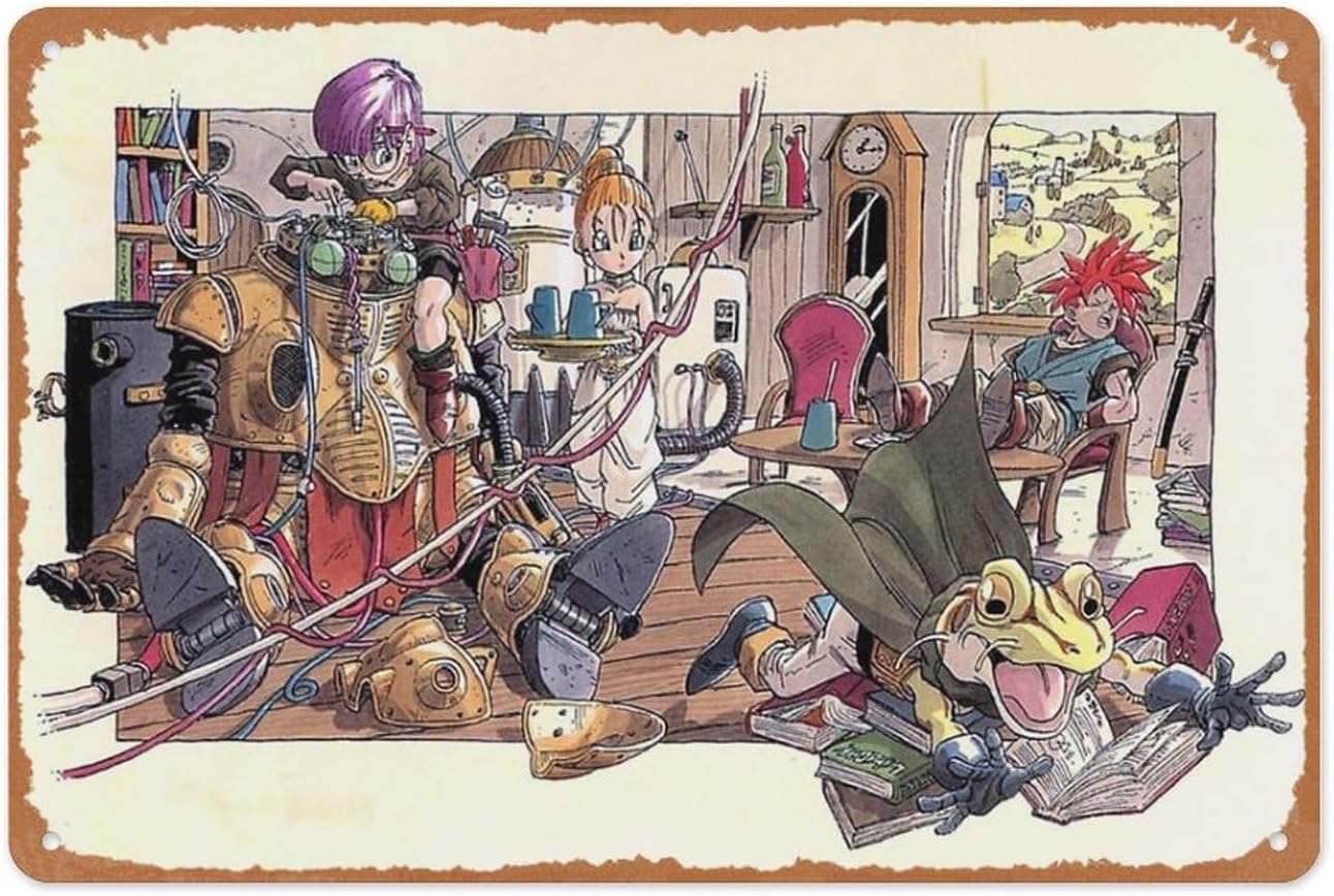 Gaming Console Video Game - Retro Game Metallschild – Chrono Trigger