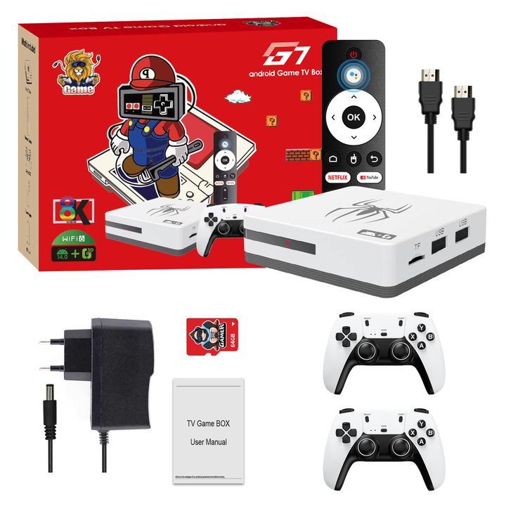 Gaming Console Video Game - Hochwertige tragbare G7-Gaming-Konsole mit großem Zoll-Bildschirm,