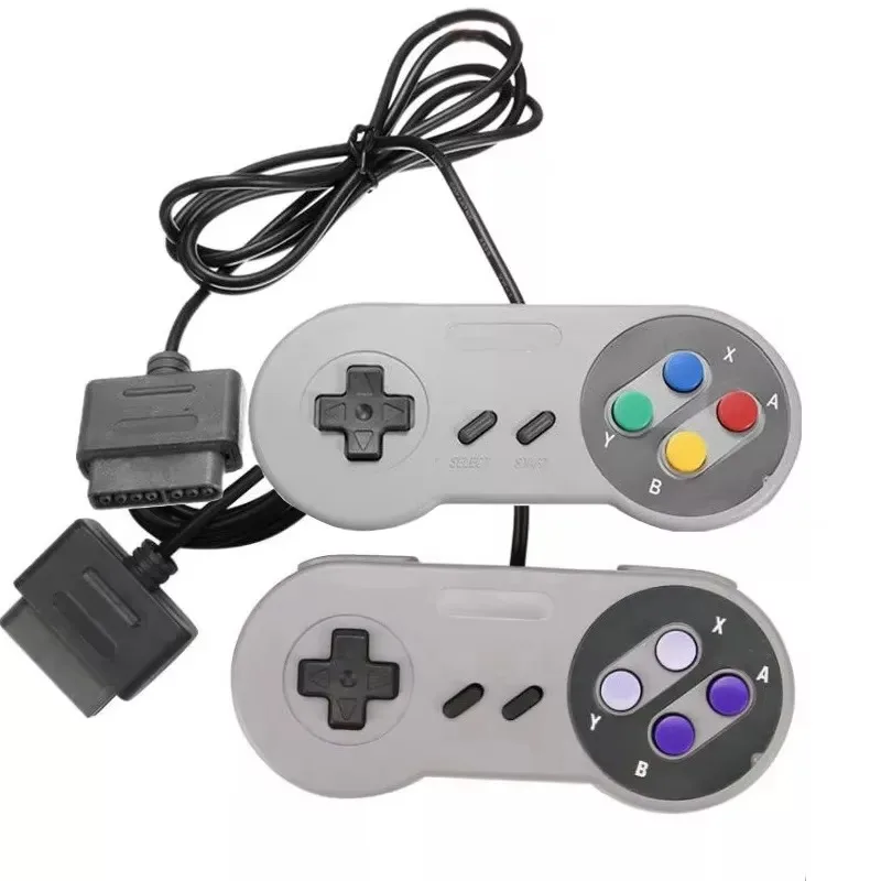 Gaming Console Video Game - Ersatz-Gamepads für SNES 16-Bit-Videospielkonsole, Griff, Controller,