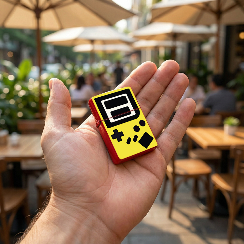 Retro-Gaming-Flip-Top-Feuerzeu – Retro.Gaming Console Yellow Bewertung und Preis