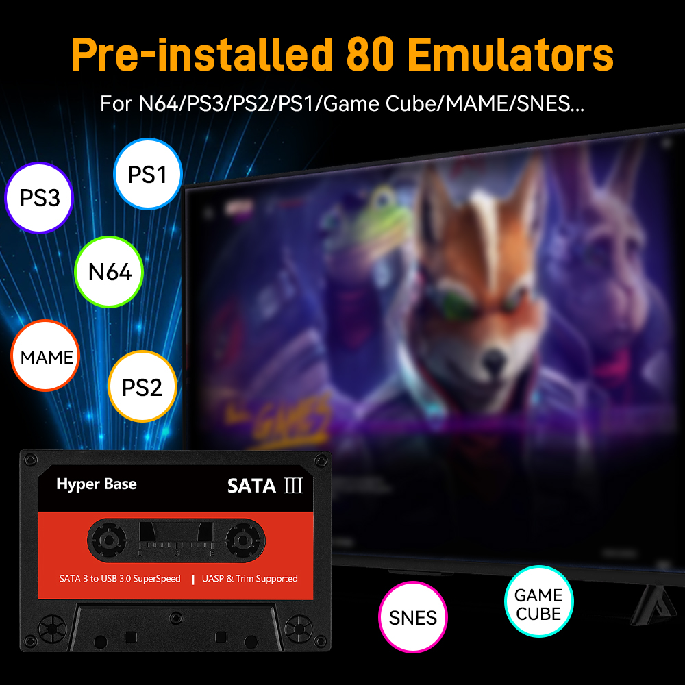 Batocera 500G/2T Emulator Spie – Gaming Console Video Game Bewertung und Preis