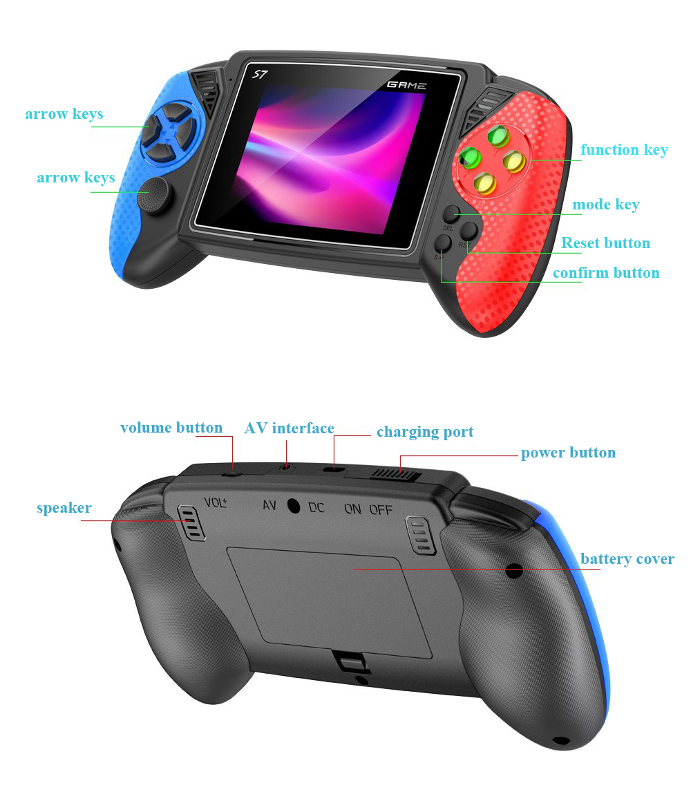 S7 Retro Handheld-Spielkonsole – Gaming Console Video Game Bewertung und Preis