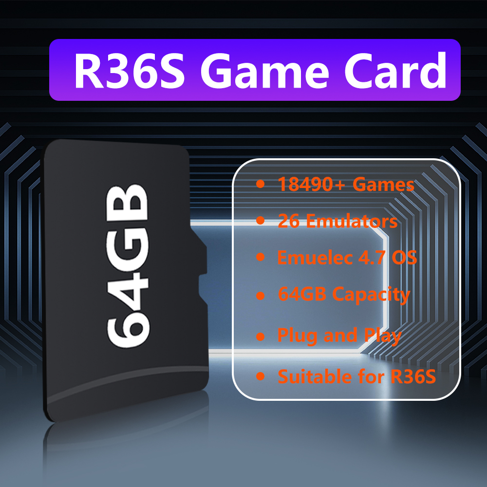 64GB Spielkarte für R36S Spiel – Gaming Console R36S Bewertung und Preis