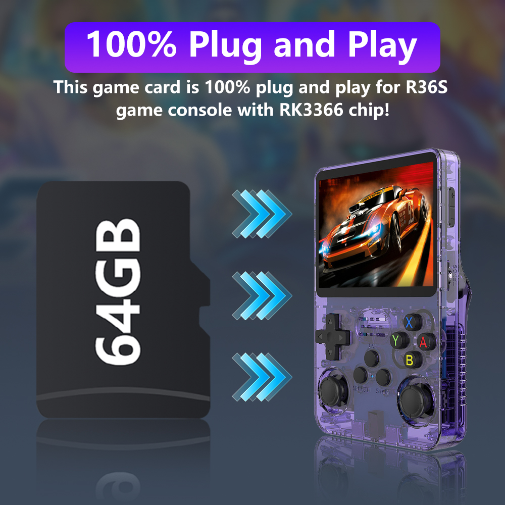 64GB Spielkarte für R36S Spiel – Gaming Console R36S Bewertung und Preis