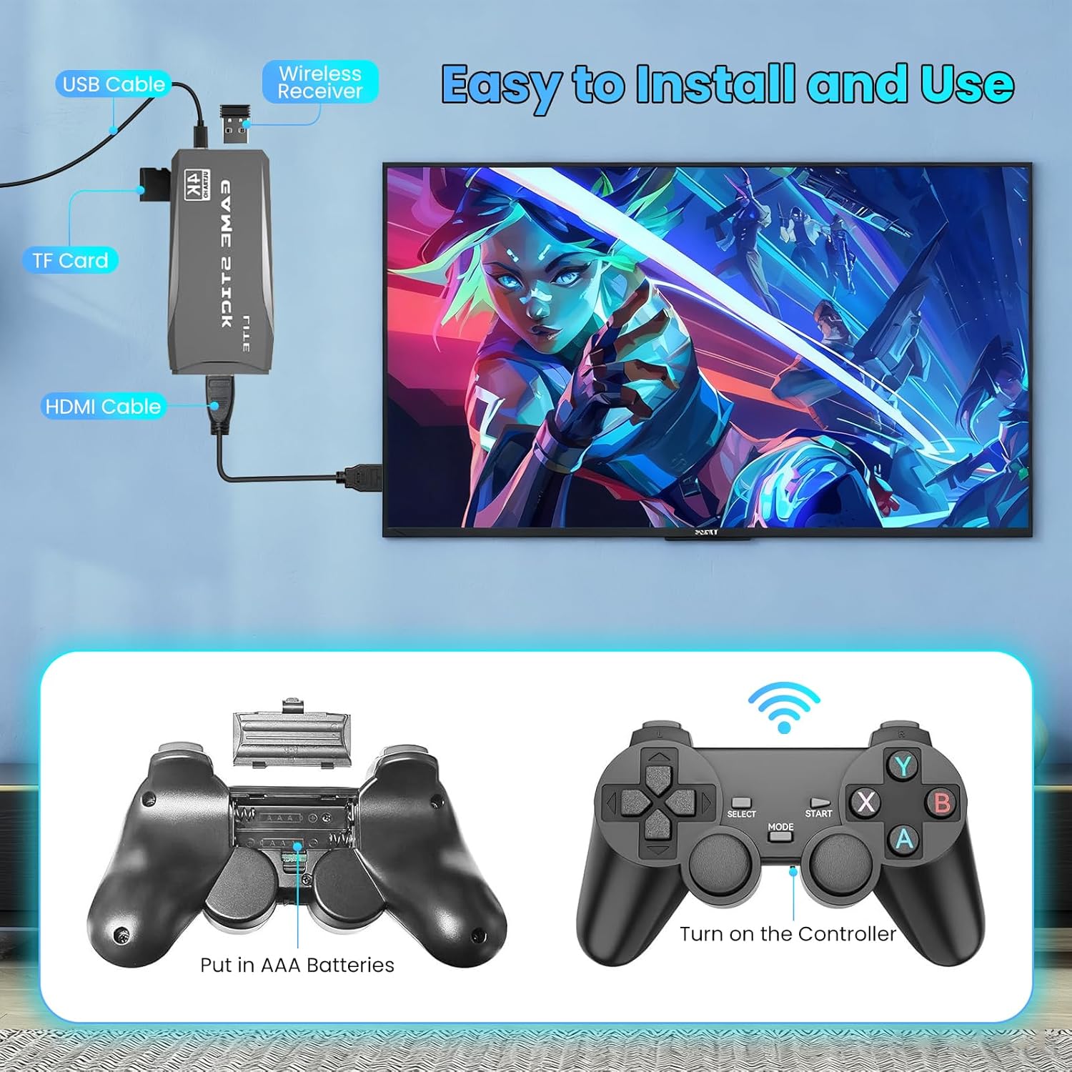 4K Retro-Gaming-Konsole mit 64 – Gaming Console Video Game Bewertung und Preis