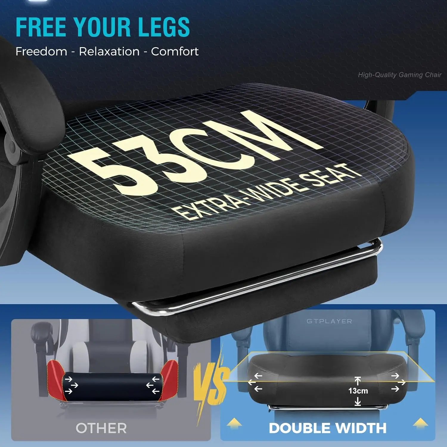 Großer Gaming-Stuhl aus Stoff  – Gaming Chair Cushion Bewertung und Preis