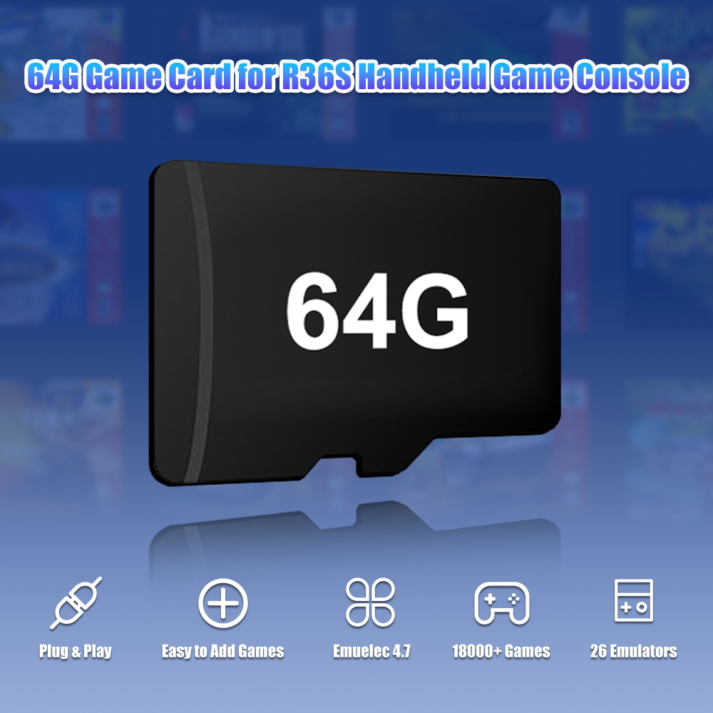 64G Game TF-Karte für R36S Vid – Gaming Console R36S Bewertung und Preis