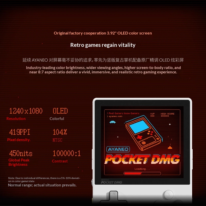 Neue silberne AYANEO Pocket DM – Gaming Console Online Bewertung und Preis